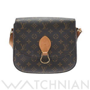 Louis Vuitton Shoulder Cloud Bag Saint Canvas GM Brown Monogram